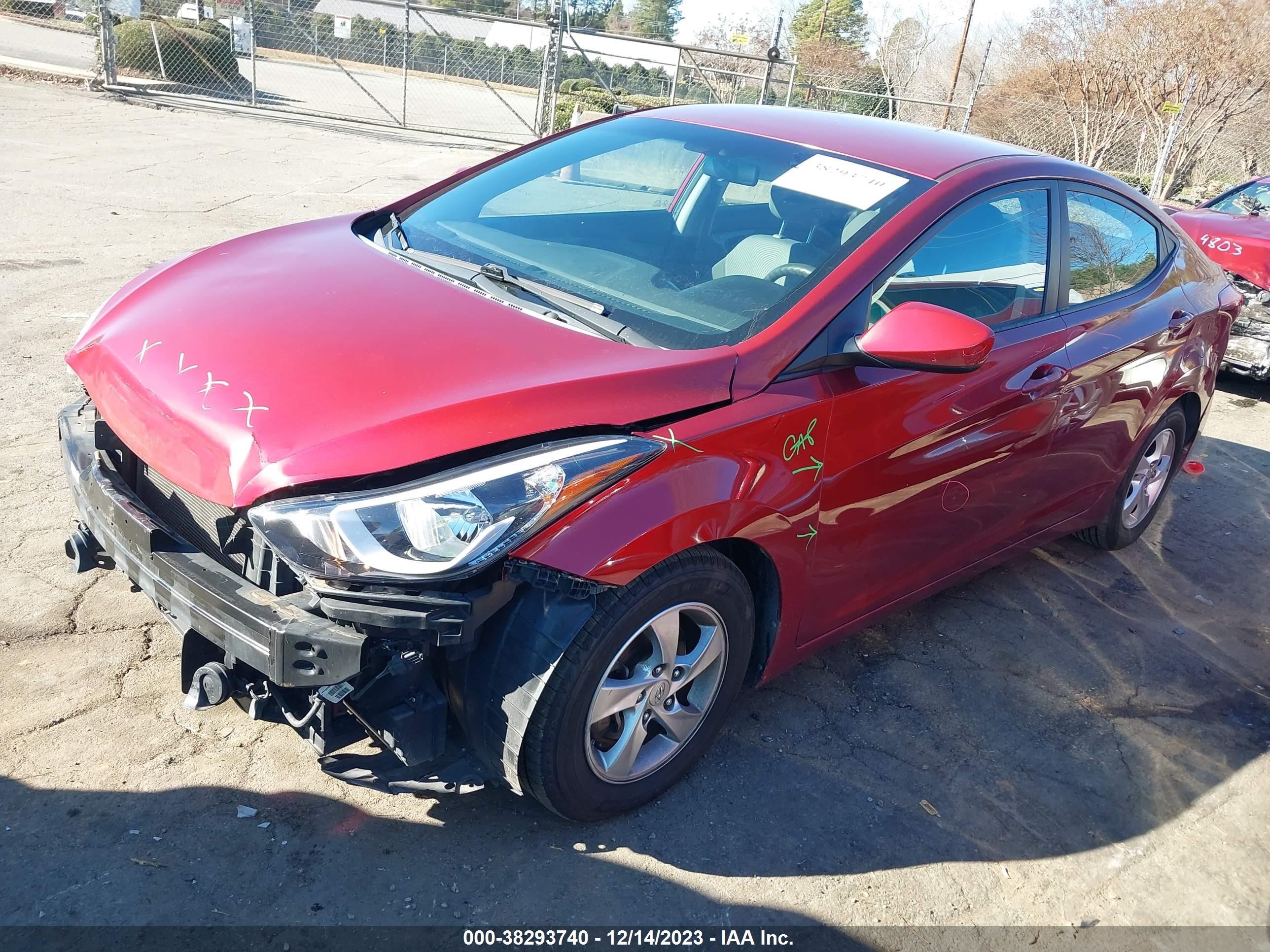 Photo 1 VIN: 5NPDH4AE0EH533553 - HYUNDAI ELANTRA 