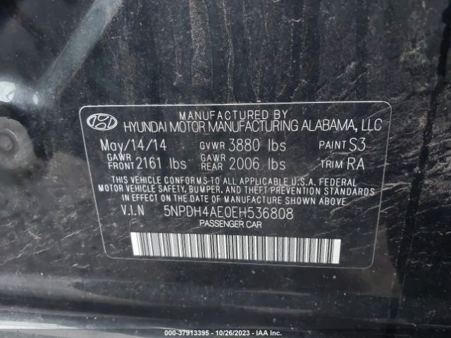 Photo 8 VIN: 5NPDH4AE0EH536808 - HYUNDAI ELANTRA 