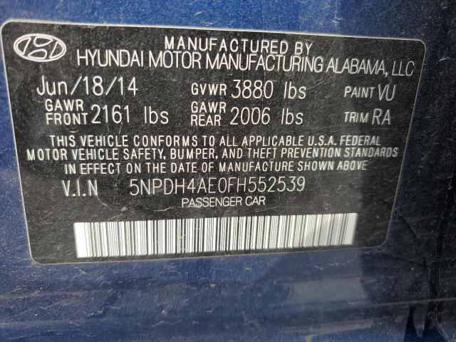 Photo 11 VIN: 5NPDH4AE0FH552539 - HYUNDAI ELANTRA 