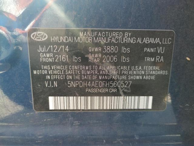 Photo 9 VIN: 5NPDH4AE0FH560527 - HYUNDAI ELANTRA SE 