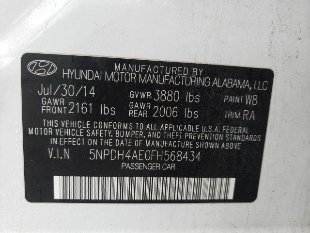 Photo 11 VIN: 5NPDH4AE0FH568434 - HYUNDAI ELANTRA 