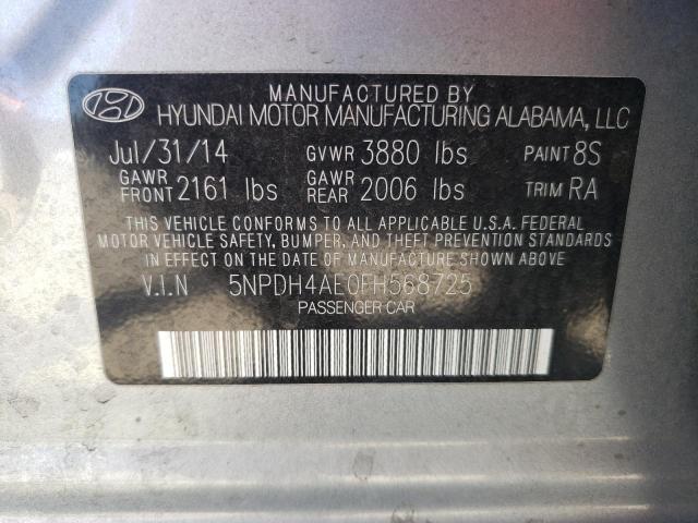 Photo 9 VIN: 5NPDH4AE0FH568725 - HYUNDAI ELANTRA SE 