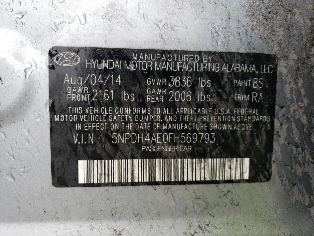 Photo 11 VIN: 5NPDH4AE0FH569793 - HYUNDAI ELANTRA SE 