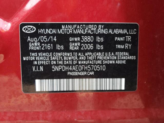 Photo 11 VIN: 5NPDH4AE0FH570510 - HYUNDAI ELANTRA 