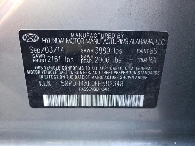 Photo 9 VIN: 5NPDH4AE0FH582348 - HYUNDAI ELANTRA SE 