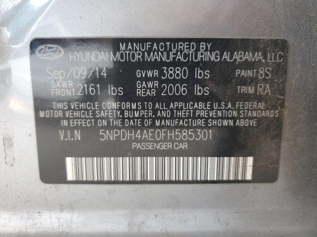 Photo 11 VIN: 5NPDH4AE0FH585301 - HYUNDAI ELANTRA SE 