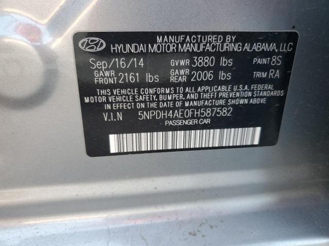 Photo 11 VIN: 5NPDH4AE0FH587582 - HYUNDAI ELANTRA 