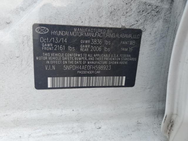 Photo 11 VIN: 5NPDH4AE0FH598923 - HYUNDAI ELANTRA SE 