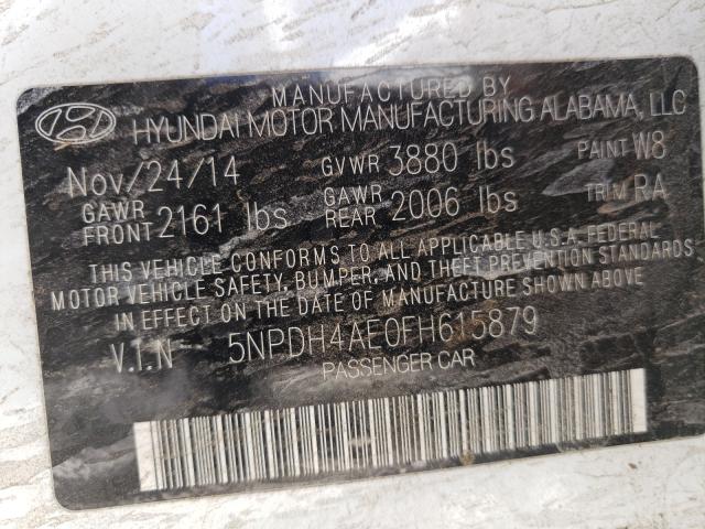 Photo 9 VIN: 5NPDH4AE0FH615879 - HYUNDAI ELANTRA SE 