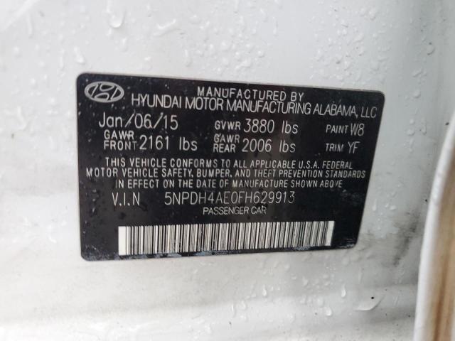 Photo 11 VIN: 5NPDH4AE0FH629913 - HYUNDAI ELANTRA SE 