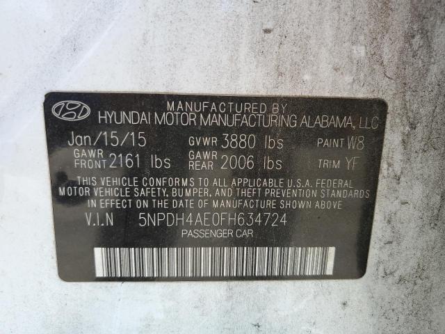 Photo 9 VIN: 5NPDH4AE0FH634724 - HYUNDAI ELANTRA SE 