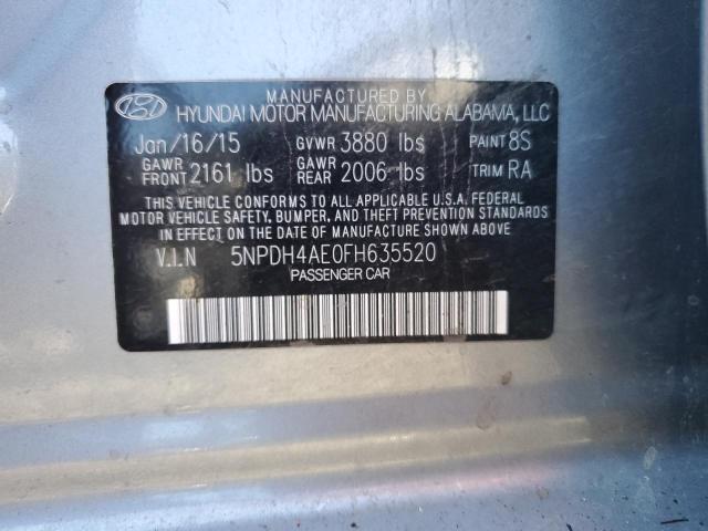 Photo 11 VIN: 5NPDH4AE0FH635520 - HYUNDAI ELANTRA 