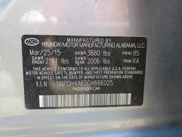 Photo 11 VIN: 5NPDH4AE0GH666025 - HYUNDAI ELANTRA SE 