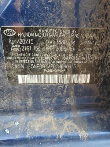 Photo 11 VIN: 5NPDH4AE0GH680913 - HYUNDAI ELANTRA SE 