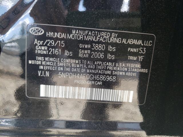 Photo 9 VIN: 5NPDH4AE0GH686968 - HYUNDAI ELANTRA SE 