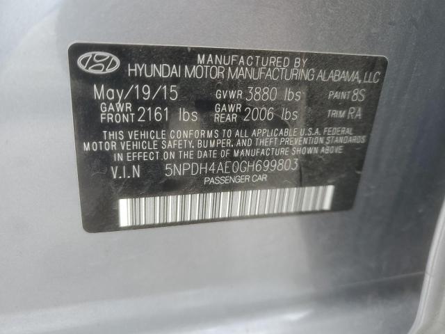 Photo 11 VIN: 5NPDH4AE0GH699803 - HYUNDAI ELANTRA 