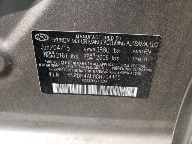 Photo 9 VIN: 5NPDH4AE0GH704465 - HYUNDAI ELANTRA SE 