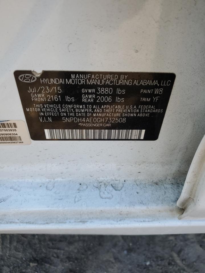 Photo 11 VIN: 5NPDH4AE0GH732508 - HYUNDAI ELANTRA 