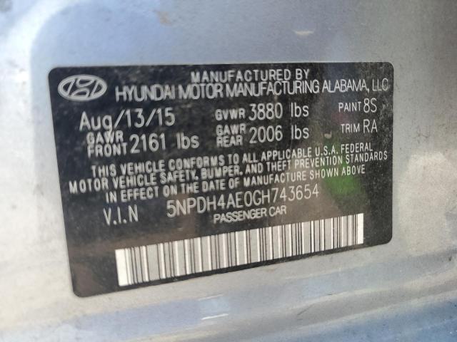 Photo 12 VIN: 5NPDH4AE0GH743654 - HYUNDAI ELANTRA 