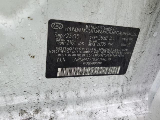 Photo 11 VIN: 5NPDH4AE0GH766139 - HYUNDAI ELANTRA 