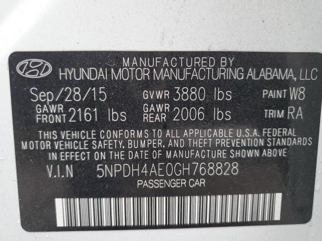 Photo 11 VIN: 5NPDH4AE0GH768828 - HYUNDAI ELANTRA 