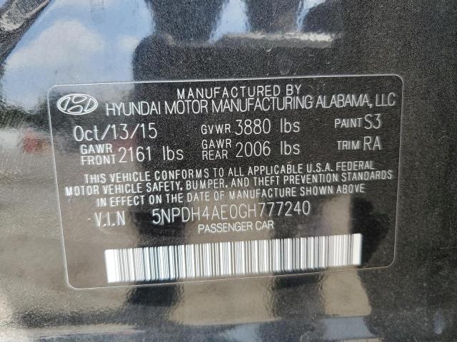 Photo 11 VIN: 5NPDH4AE0GH777240 - HYUNDAI ELANTRA SE 