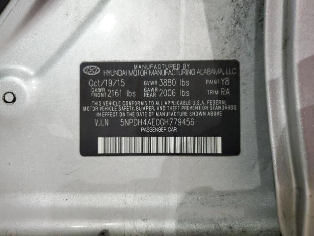 Photo 11 VIN: 5NPDH4AE0GH779456 - HYUNDAI ELANTRA SE 