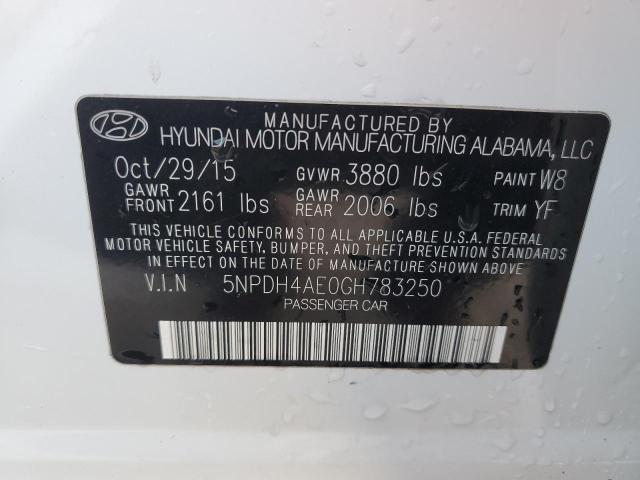 Photo 11 VIN: 5NPDH4AE0GH783250 - HYUNDAI ELANTRA 