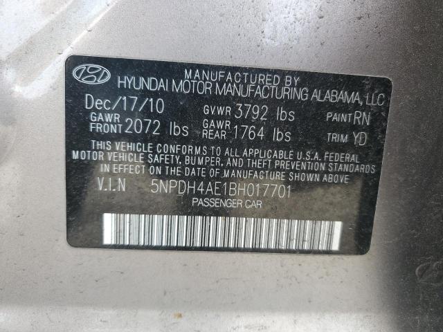 Photo 11 VIN: 5NPDH4AE1BH017701 - HYUNDAI ELANTRA GL 