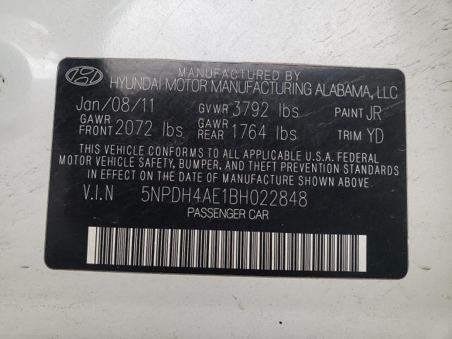 Photo 9 VIN: 5NPDH4AE1BH022848 - HYUNDAI ELANTRA GL 