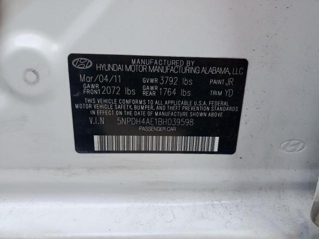 Photo 11 VIN: 5NPDH4AE1BH039598 - HYUNDAI ELANTRA GL 