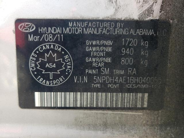 Photo 11 VIN: 5NPDH4AE1BH040055 - HYUNDAI ELANTRA 