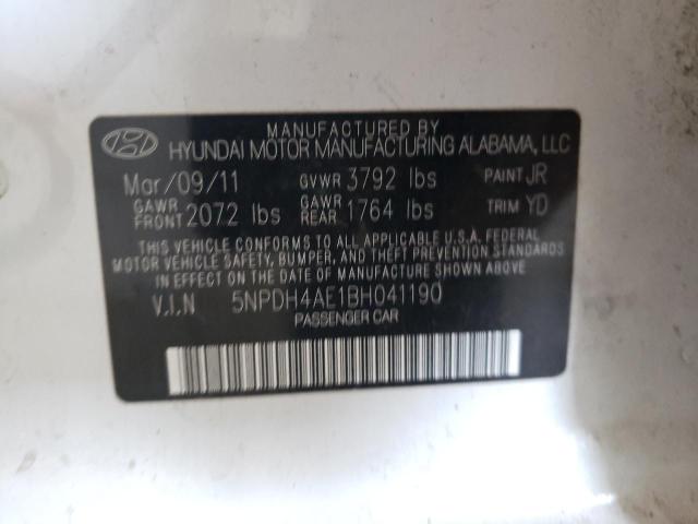 Photo 11 VIN: 5NPDH4AE1BH041190 - HYUNDAI ELANTRA GL 