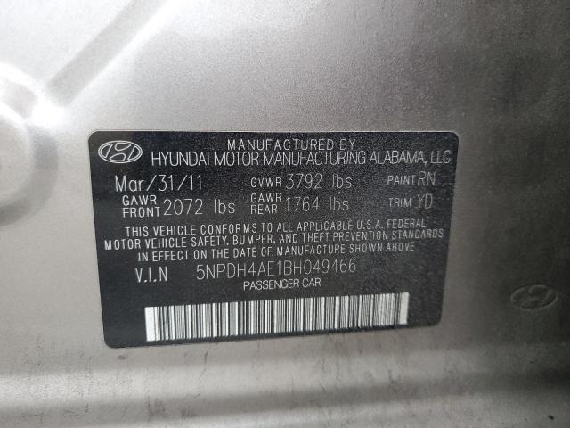 Photo 11 VIN: 5NPDH4AE1BH049466 - HYUNDAI ELANTRA GL 