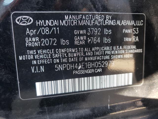 Photo 9 VIN: 5NPDH4AE1BH052979 - HYUNDAI ELANTRA GL 