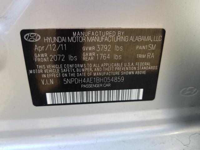 Photo 9 VIN: 5NPDH4AE1BH054859 - HYUNDAI ELANTRA GL 