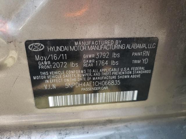 Photo 11 VIN: 5NPDH4AE1CH066835 - HYUNDAI ELANTRA GL 