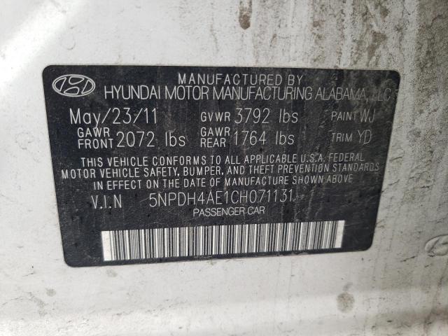 Photo 11 VIN: 5NPDH4AE1CH071131 - HYUNDAI ELANTRA 