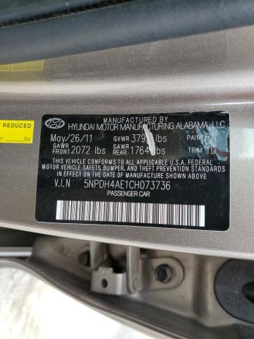 Photo 11 VIN: 5NPDH4AE1CH073736 - HYUNDAI ELANTRA 