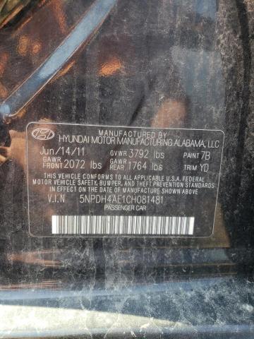 Photo 11 VIN: 5NPDH4AE1CH081481 - HYUNDAI ELANTRA LI 