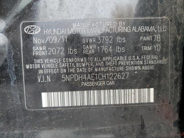 Photo 11 VIN: 5NPDH4AE1CH122627 - HYUNDAI ELANTRA 