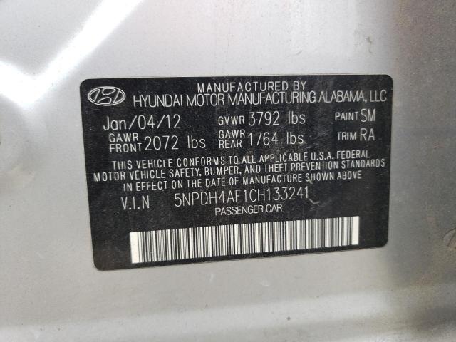 Photo 11 VIN: 5NPDH4AE1CH133241 - HYUNDAI ELANTRA GL 