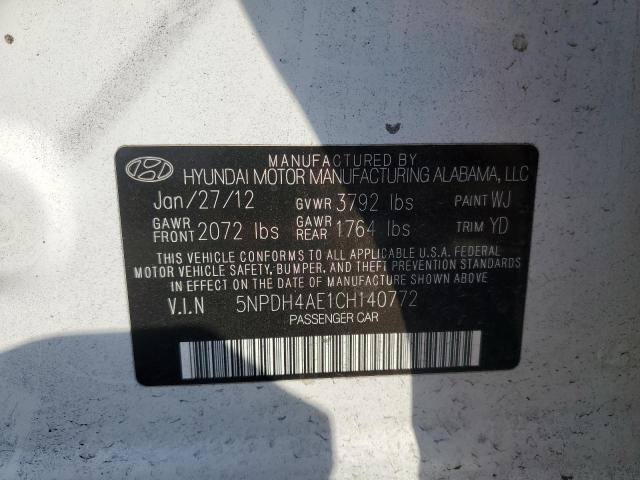 Photo 11 VIN: 5NPDH4AE1CH140772 - HYUNDAI ELANTRA GL 