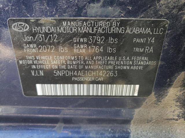 Photo 12 VIN: 5NPDH4AE1CH142263 - HYUNDAI ELANTRA GL 