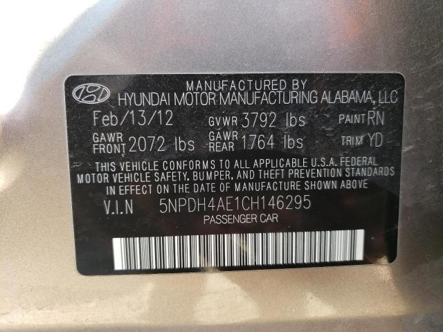 Photo 11 VIN: 5NPDH4AE1CH146295 - HYUNDAI ELANTRA GL 