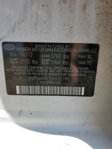 Photo 12 VIN: 5NPDH4AE1DH152745 - HYUNDAI ELANTRA 