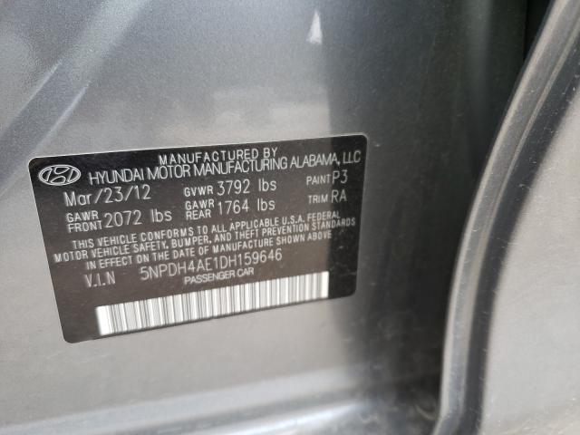 Photo 9 VIN: 5NPDH4AE1DH159646 - HYUNDAI ELANTRA GL 