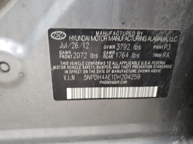 Photo 11 VIN: 5NPDH4AE1DH204259 - HYUNDAI ELANTRA 