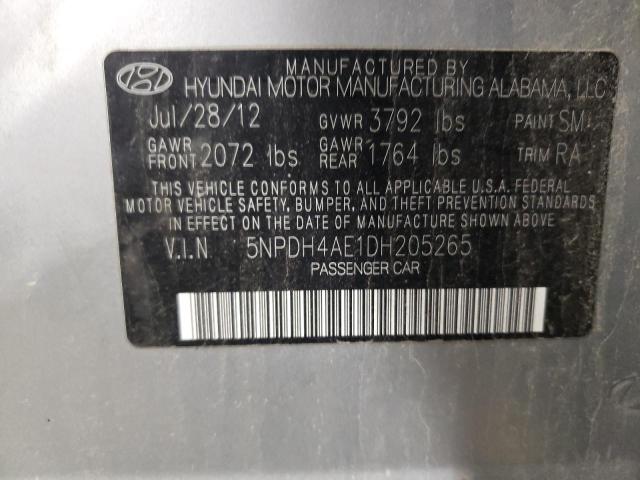 Photo 11 VIN: 5NPDH4AE1DH205265 - HYUNDAI ELANTRA GL 