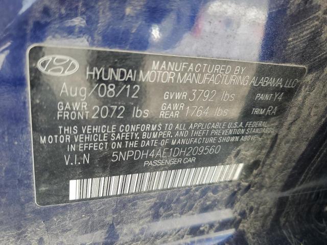 Photo 11 VIN: 5NPDH4AE1DH209560 - HYUNDAI ELANTRA 